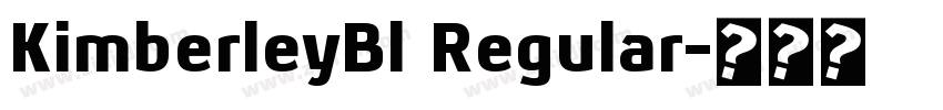 KimberleyBl Regular字体转换